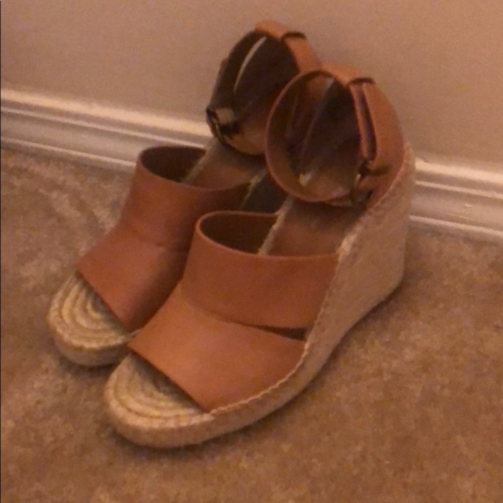 Treasure and Bond leather espadrille wedge sandal
